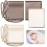 Hosuly 2 Pcs Satin Bassinet Sheet Baby Hair Soft Silk Feeling Sheet Baby Bassinet for Rectangle Cradle Pad Mattress Boys Girls Newborn Infant(Coffee, Khaki)