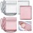 Hosuly 2 Pcs Satin Bassinet Sheet Baby Hair Soft Silk Feeling Sheet Baby Bassinet for Rectangle Cradle Pad Mattress Boys Girls Newborn Infant(Pink, Gray)