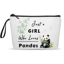 MollyQueen Panda Makeup Bag Panda Gifts Best Gift Idea for Panda Lover Birthday Christmas for Women, Makeup Case for Women