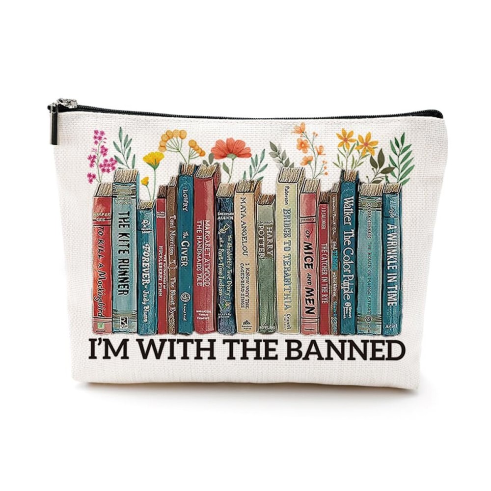 Book Floral Cosmetic Bag, Book Lovers Gifts, Book Gifts Bookish Gifts Readers Library Makeup Bag Inspirational Gifts for Women Sister Librarian Bookworm Girls Graduation Christmas Birthday Gift Book Floral Cosmetic Bag, Book Lovers Gifts, Book Gifts Bookish Gifts Readers Library Makeup Bag Inspirational Gifts for Women Sister Librarian Bookworm Girls Graduation Christmas Birthday Gift