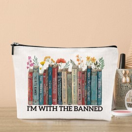 Book Floral Cosmetic Bag, Book Lovers Gifts, Book Gifts Bookish Gifts Readers Library Makeup Bag Inspirational Gifts for Women Sister Librarian Bookworm Girls Graduation Christmas Birthday Gift Book Floral Cosmetic Bag, Book Lovers Gifts, Book Gifts Bookish Gifts Readers Library Makeup Bag Inspirational Gifts for Women Sister Librarian Bookworm Girls Graduation Christmas Birthday Gift