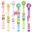 48PCS Easter Toys Mini Bubble Wands Assortment 6 Styles Kids Easter Basket Stuffers for Boys Girls, Bubble Blowing Gifts for Kids Party Favors