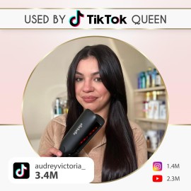 ELLA BELLA Titanium Flat Iron Hair Straightener (with Infrared)  Professional Straightening Iron  Digital Display to Accurately Control Temperature  As Featured in Good Housekeeping