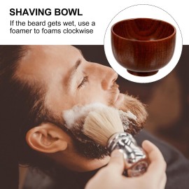 Mipcase Shaving Bowl, Shave Soap Bowl for Men Wooden Shaving Cream Mug Cup