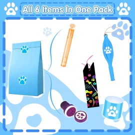 Dog Paw Party Favors for Kids, 97PCS Paw Print Party Supply Set for for Goodie Bag Filler, Treasure Box, Classroom Rewards, Carnival Prizes, Pinata Stuffers, Christmas gifts for Boys and Girls