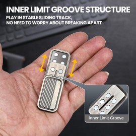 ITOKEY EDC Metal Fidget Slider Toys- Stress Relief EDC Fidget Sliders, Casual Metal Adult\'s Hand Toys for Office, Desk Stress Toy Gifts for Adults