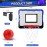 Indoor Mini Basketball Hoop Set, Upgrade Wall Mount Basketball Hoop for Wall Yard Outdoor, Over Door Room Hoops Game with 4 Balls Shatter Resistant Backboard -Complete Accessories Included