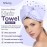 NFliving Satin Microfiber Hair Towel Wrap Set - Ultra Absorbent Satin Microfiber Hair Towel with Matching Satin Travel Bag - Ideal for Luxurious Hair Care (Black)