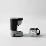 compactini Miniature Set 1:12 Scale Models Dollhouse Accessory Coffee Pots Blenders Oven Rice Cooker Waffle Machine Miniature Dollhouse Kitchen Accessories (Coffee Machine(Mint))