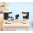 compactini Miniature Set 1:12 Scale Models Dollhouse Accessory Coffee Pots Blenders Oven Rice Cooker Waffle Machine Miniature Dollhouse Kitchen Accessories (Coffee Machine(Mint))