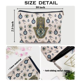 Ayxvt Evil Eye Makeup Bag - Witch Cosmetic Bags for Women, Evil Eye Gifts, Witch Gifts, Birthday Mothers Day Gifts for Women Mom