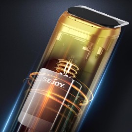 Sejoy Beard Trimmer for Men, Cordless Nose Hair Trimmer for Men, Waterproof Hair Clippers and Trimmers Set, Electric Razor All in 1 Grooming Kit, USB Rechargeable & LED Display,Gold