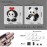 QMEAKMONY Mini Building Blocks Panda Sets Cute Micro Mini Panda Building Bricks for Adults Micro Nano Bricks Perfect Party Favors for Teenagers. (389 PCS)