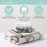 The Peanutshell 4 Piece Organic Cotton Baby Crib Bedding Set for Boys & Girls - Newborn, Infant & Toddler Nursery Bed Set Decor with Two Crib Sheets, Dust Ruffle Comforter - Safari Serenity