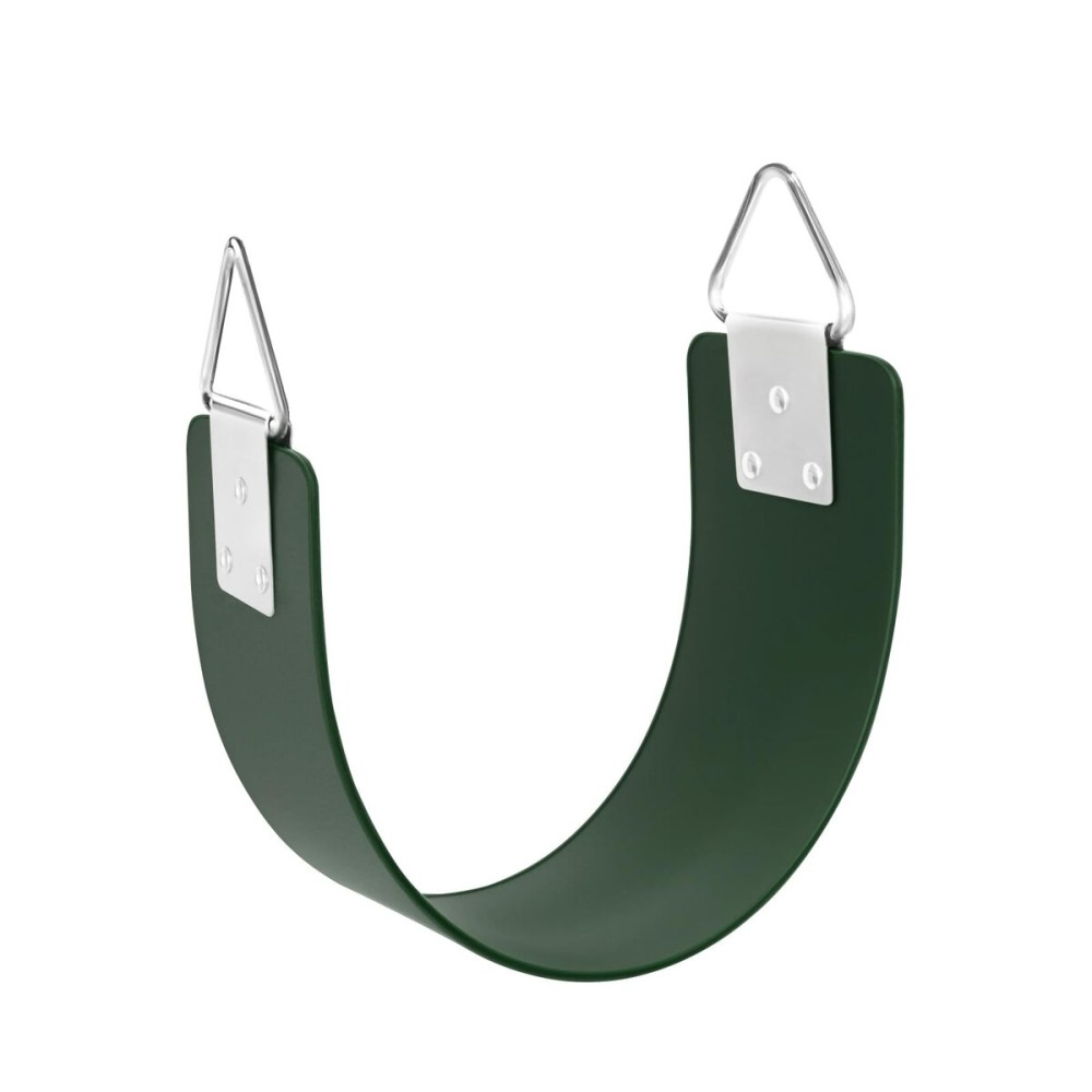 Swing Seat with Metal Triangle Ring 30.4 x 5.9 Inch, Heavy Duty Swing Set Replacement Accessories for Kids & Adults Outdoor, Playground,Trees, Backyard- Green(Support 300LB)
