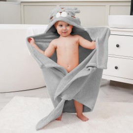 Toddler Bath Towel Hooded Kids Towel Bath Baby Towels with Hood for Boy Girl 0-5 Years, 2-Pack Soft Absorbent Baby Bath Towels Toddler Towels, Large Thick 50\'\'x32\'\' Kids Hooded Towel for Toddlers
