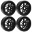 HIRCQOO OD 4.52 1/8 Off-Road RC Buggy Tires and Wheels Rims 17mm Hex Compatible with Arrma Typhon Talion Losi 8IGHT HPI HSP Redcat Racing Kyosho Hobao Traxxas RC 1/8 Scale Buggy