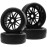 HIRCQOO OD 4.52 1/8 Off-Road RC Buggy Tires and Wheels Rims 17mm Hex Compatible with Arrma Typhon Talion Losi 8IGHT HPI HSP Redcat Racing Kyosho Hobao Traxxas RC 1/8 Scale Buggy