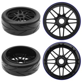 HIRCQOO OD 4.52 1/8 Off-Road RC Buggy Tires and Wheels Rims 17mm Hex Compatible with Arrma Typhon Talion Losi 8IGHT HPI HSP Redcat Racing Kyosho Hobao Traxxas RC 1/8 Scale Buggy