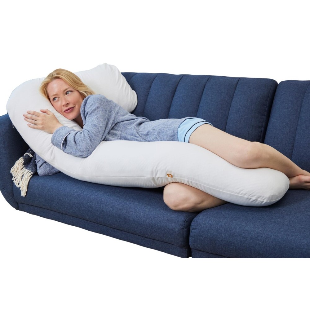 Eli & Elm Ultra Comfort Memory Foam Pregnancy Body Pillow, Unparalleled Comfort for Mom and The Bump with Unique Ergonomic Design