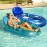FindUWill Pool Floats Chairs Adult - 2 Pack 65\'\' x 42\'\' Large Pool Float Chairs, Inflatable Pool Lounger with Cup Phone Holder, Backrest, Footrest, Tanning Pool Lounge (Blue&Green)