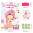 Hxezoc Spa Party Games Pin The Cucumbers on The Girl With 42 Pcs Cucumber Stickers, Large Spa Party Games Poster for Kids Girls Women Spa Birthday Party Carnival Supplies