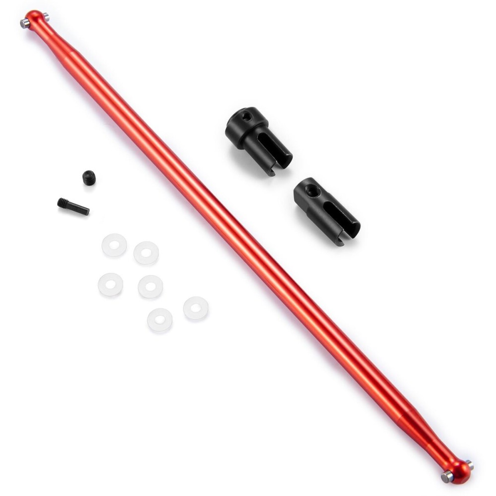 JGGZONE Tra-xxas Aluminum Alloy Slash VXL 4x4 Big Bone Center Driveshaft Outdrives 1/10 RC Upgrades Parts (Red)