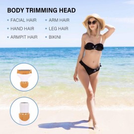 COOL CARRY Eletric Razor for Woman,4 in 1 Rechargeable Bikini Trimmer and Shaver, Wet/Dry Electric Body Hair Coldless Waterproof Facial Hair Removal Razor Painless Trimming of Pubic Face arms Legs COOL CARRY Eletric Razor for Woman,4 in 1 Rechargeable Bikini Trimmer and Shaver, Wet/Dry Electric Body Hair Coldless Waterproof Facial Hair Removal Razor Painless Trimming of Pubic Face arms Legs