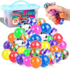 36 Pack Squishy Ball, Stress Balls Bulk for Adults..