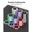 HEITOK Casino Poker Set with Numbered Chips 500-Piece for Card Board Game, 11.5 Gram with Playing Cards Waterproof for Texas Hold\'em, Blackjack Gambling, Card Club or Late Night Poker Games
