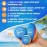 Billeeit Water Skipping Balls Set for Pool Play, Include 1 Rugby, 2 Balls and 2 Discs, Rainbow Color Splash Water Bouncing Balls, Fun Beach Toys & Games for Kids 3+ 4-8-12 and Adults