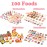 150Pcs Miniatures Food Drinks Bottles Doll House Accessories 1:12 Playset Pretend Play Kitchen Game Party Toys Mini Things Stuff Tiny Baking Travel Road Trip Toys Micro Mart Toddler Boys Girls