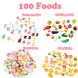 150Pcs Miniatures Food Drinks Bottles Doll House Accessories 1:12 Playset Pretend Play Kitchen Game Party Toys Mini Things Stuff Tiny Baking Travel Road Trip Toys Micro Mart Toddler Boys Girls