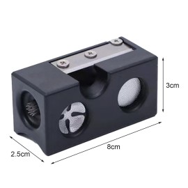 UDIYO Aluminum Pool Cue Tip Shaper, Cue Tip Shaper, Cue Repair Kit, Pool Cue Tips Replacement Kit, Pool Cue Shaper Accessories for Replacement and Shaping Cue Tips BlackEight in One