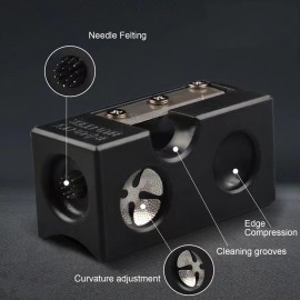 UDIYO Aluminum Pool Cue Tip Shaper, Cue Tip Shaper, Cue Repair Kit, Pool Cue Tips Replacement Kit, Pool Cue Shaper Accessories for Replacement and Shaping Cue Tips BlackEight in One