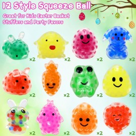 24 PCS Easter Mini Balls Easter Basket Stuffers Easter Egg Fillers Gifts Party Favors