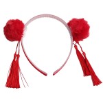 Ecuupas The Spring Festival Headband Chinese New Year Hairbands for Women Girls Kids Head Wear Gifts The Spring Festival Head Accessories Head Wear Gifts