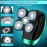 Head Shavers for Bald Men, 5D Electric Razor Dolodomy 5 in 1 Waterproof Display Mens Shaver for Wet Dry Electric Skull Shavers with LED Lights Nose Hair Sideburns Trimmer and Face Cleaning Brush