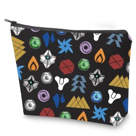 ZJXHPO Game Cosmetic Bag Video Gamer Makeup Bag With Zipper Video Game Player Toiletry Bag Ace Of Spades Gift (Destiny)