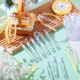 PullCrease 200 Pcs Wedding Bubbles Bulk with Ribbon Mini Heart Bubble Wands Party Favors for Weddings Valentine Anniversaries Celebrations Graduation Birthday Summer Toys Gift