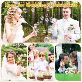 PullCrease 200 Pcs Wedding Bubbles Bulk with Ribbon Mini Heart Bubble Wands Party Favors for Weddings Valentine Anniversaries Celebrations Graduation Birthday Summer Toys Gift