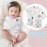 Funnysoft 6 Pcs Newborn Snuggle Strap Adjustable Arms Swaddle Band Baby Belly Band Arms Safe Swaddle Sleep Wrap Blanket for Newborn Infant Boy Girls (Cute Classic Style)
