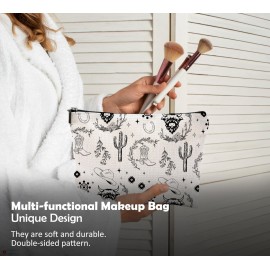 QGFM Western Makeup Bag, Western Gifts for Women, Western Stuff for Women, Cow Makeup Bag, Cowgirl Gifts, Cowgirl Stuff QGFM Western Makeup Bag, Western Gifts for Women, Western Stuff for Women, Cow Makeup Bag, Cowgirl Gifts, Cowgirl Stuff