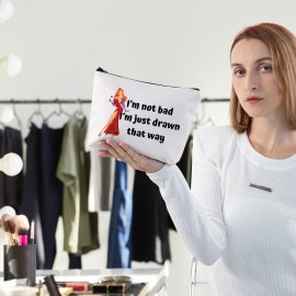 WZMPA Jessica Rabbit Cosmetic Bag - I\'m Not Bad Zipper Pouch Bag Gift (I\'m Just Drawn That Way)