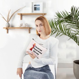 WZMPA Jessica Rabbit Cosmetic Bag - I\'m Not Bad Zipper Pouch Bag Gift (I\'m Just Drawn That Way)