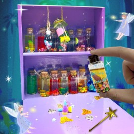AWZNG 18pcs Potion Bottles Kits For Girls,Fairy Mixies Bottles with Potion For Christmas And Hallween Decorations For Children,Creativity Art Toy for Girls, Fun Birthday Gift Toys for Girl 6 7 8 9 10+
