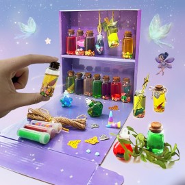 AWZNG Fairy Potion Kits for Kids,22pcs Fairy Magic Kids Mixies Potion Bottles,Creativity Art Toy for Girls, Fun Birthday Gift Toys for Girl 6 7 8 9 10