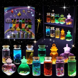 AWZNG Fairy Potion Kits for Kids,22pcs Fairy Magic Kids Mixies Potion Bottles,Creativity Art Toy for Girls, Fun Birthday Gift Toys for Girl 6 7 8 9 10
