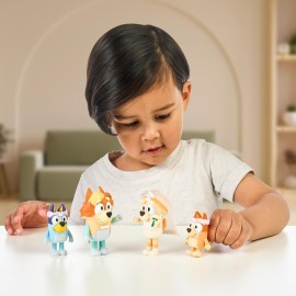 Bluey Figure 4-Pack Wedding Time, Re-Enact Uncle Rad and Frisky\'s Wedding Day and Bingo Flower Girl Figures Bluey Figure 4-Pack Wedding Time, Re-Enact Uncle Rad and Frisky\'s Wedding Day and Bingo Flower Girl Figures