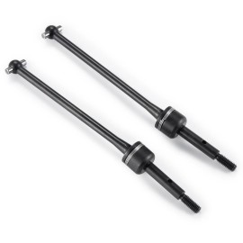 JGGZONE Spring Steel Front Rear Drive Shaft CVD Driveshaft Compatible with 1/10 Traxxas Slash Rustler Stampede Hoss VXL 4X4 2WD RC Car